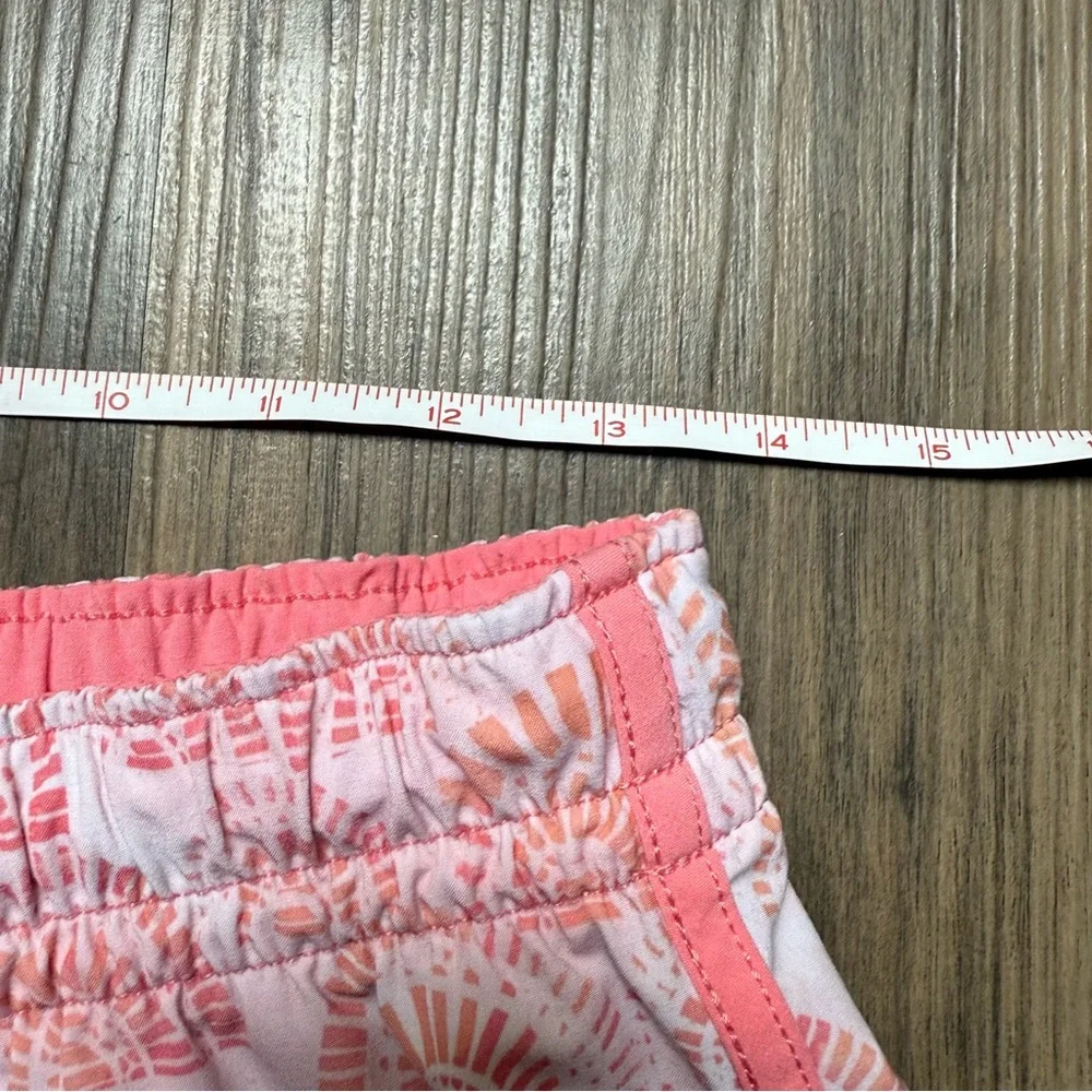 Salt Life Women's Pink Orange Scallop Pattern Swim Trunks Shorts Size‎ SML